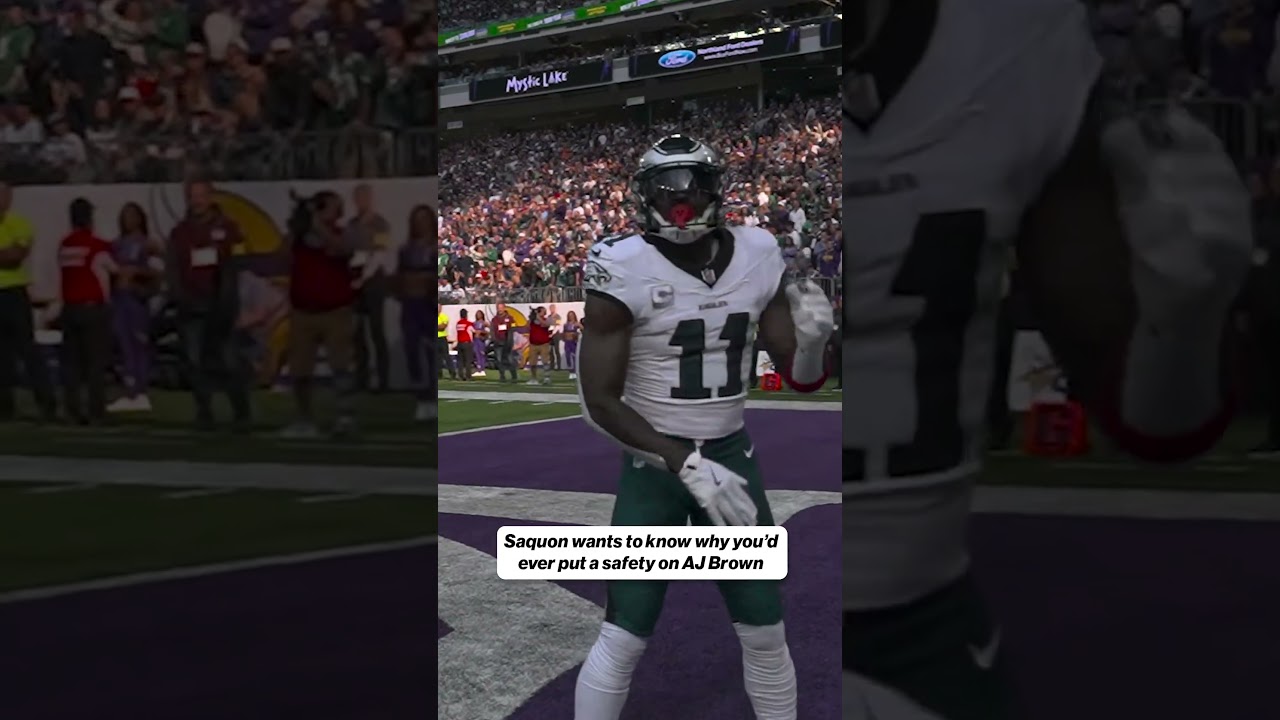 Saquon had some questions for the Vikings defense 😂 