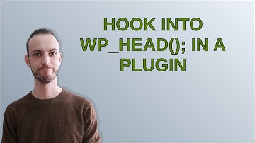 Wordpress: Hook into wp_head(); in a plugin