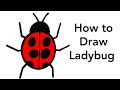 How to draw ladybug  step by step  ladybug drawing  craftomania by shivi