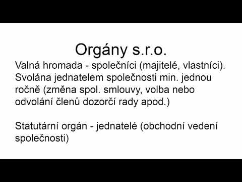 Video: Rozdíl Mezi Společnostmi S Ručením Omezeným A Společnostmi S Ručením Omezeným