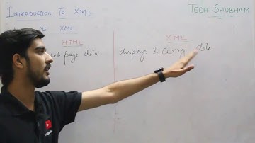 Introduction to XML and HTML VS XML for Class XII Information practices by Tech Shubham