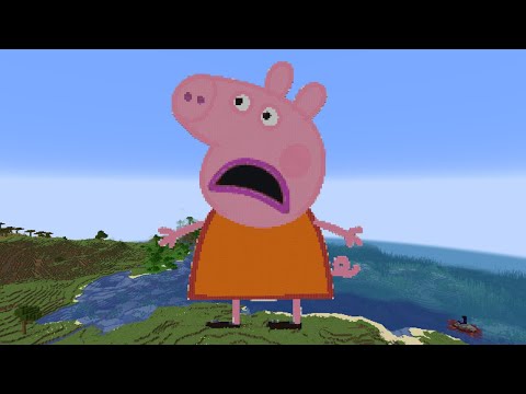 Screaming Peppa Pig Characters (in Minecraft)