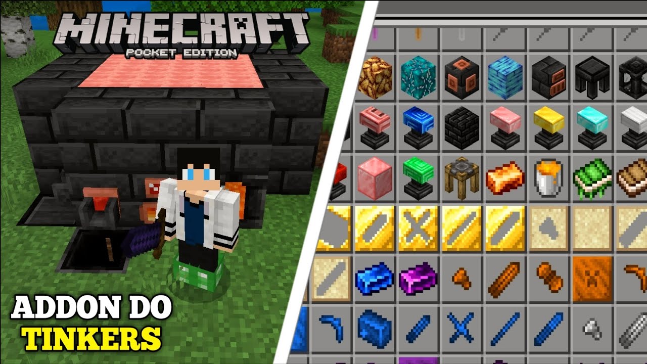 COMO BAIXAR E INSTALAR O ADDON DO TINKERS CONSTRUCT PARA O MINECRAFT PE ...