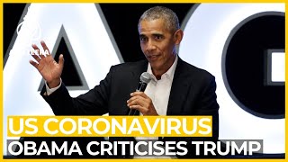 Obama slams Trump response to coronavirus as 'chaotic disaster'