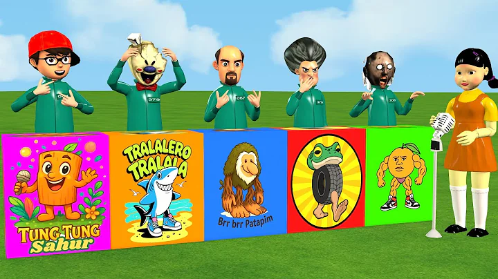 Scary Teacher 3D vs Squid Game Singing Tung Tung Tung Sahur Italian Brainrot Challenge