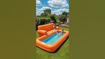 Need these Inflatable sofa pools  in my life ASAP! 🤩