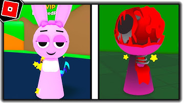How to get PINK PHASE 3 BADGE and MORPH in 3D SPRUNKI SIM + RP - Roblox