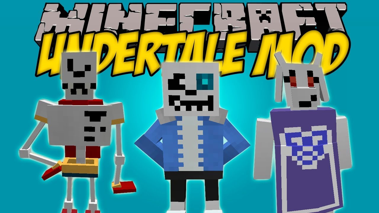 Minecraft: Undertale in Minecraft! | Undertale Mod Showcase - YouTube