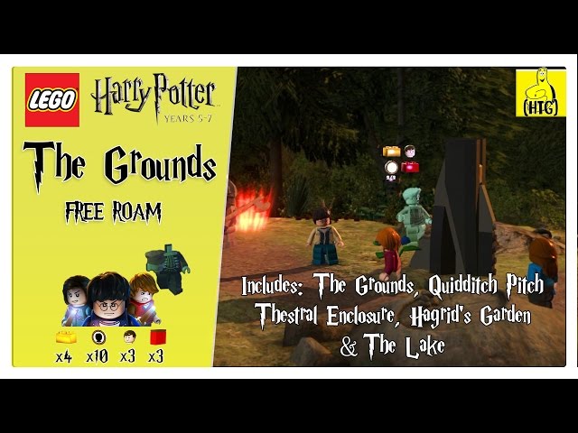 Lego Harry Potter 5-7: The Grounds FREE ROAM (All Collectibles) - HTG 