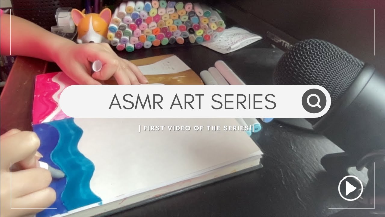 ASMR ART SERIES 1 | COLORING | CALLIGRAPHY | FIRST VIDEO - YouTube