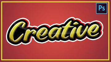 [ Photoshop Tutorial ] Sticker Text Effect