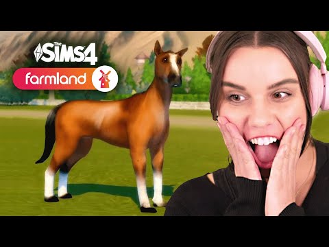 The Sims 4 Farmland Trailer Reaction! Horses, sheep, pigs, open world and more! (MOD)