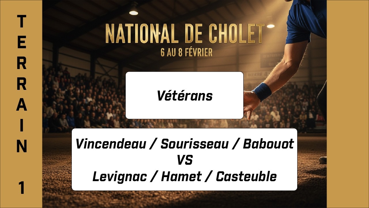 Miniature : Vincendeau - Sourisseau - Babouot vs Levignac - Hamet - Casteuble | National Vétérans 2026