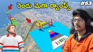 Double MEGA RAMP | Youngsters Real Life Mod | In Telugu | #63 | THE COSMIC BOY