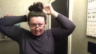 Lazy Messy Bun- Under 3 minute  Quick Updo