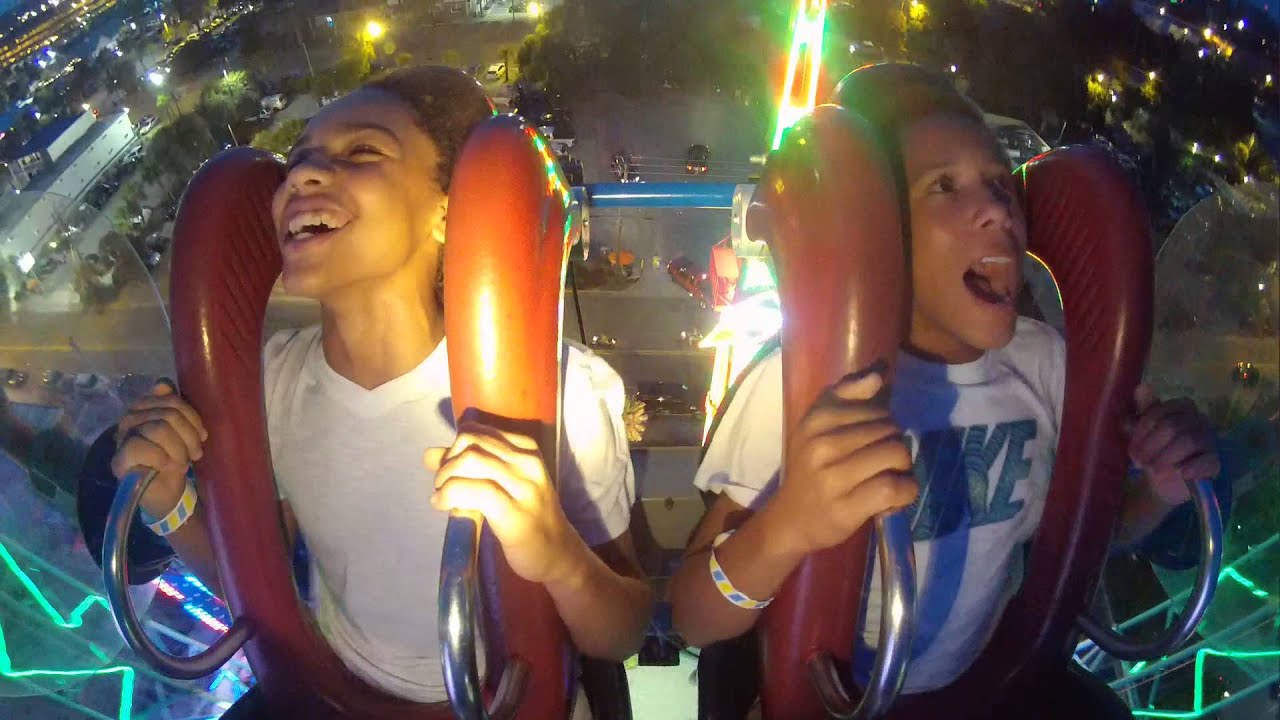 Extreme Sling Shot Ride Myrtle Beach Screaming like a girl! 