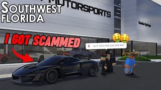 I GOT SCAMMED TRYING TO BUY THIS SENNA... || ROBLOX - Southwest Florida