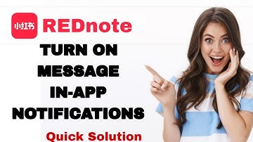 How To Turn On Message In-App Notifications On REDnote App For Iphone | Step By Step