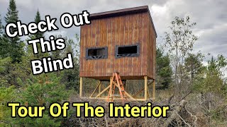 Tour The Interior Of This Raised Hunting Blind