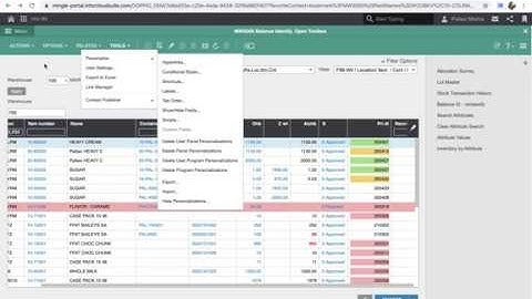 Infor M3 H5 Personalization