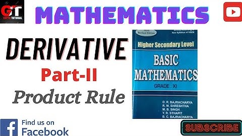 Derivative part-II Product Rule #mathematics #class11 #CTEVT #NEB #Diplomacourse #NEBExam