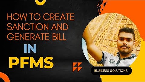 How to create sanction order and bill in PFMS | How to use PFMS PD and DDO id |