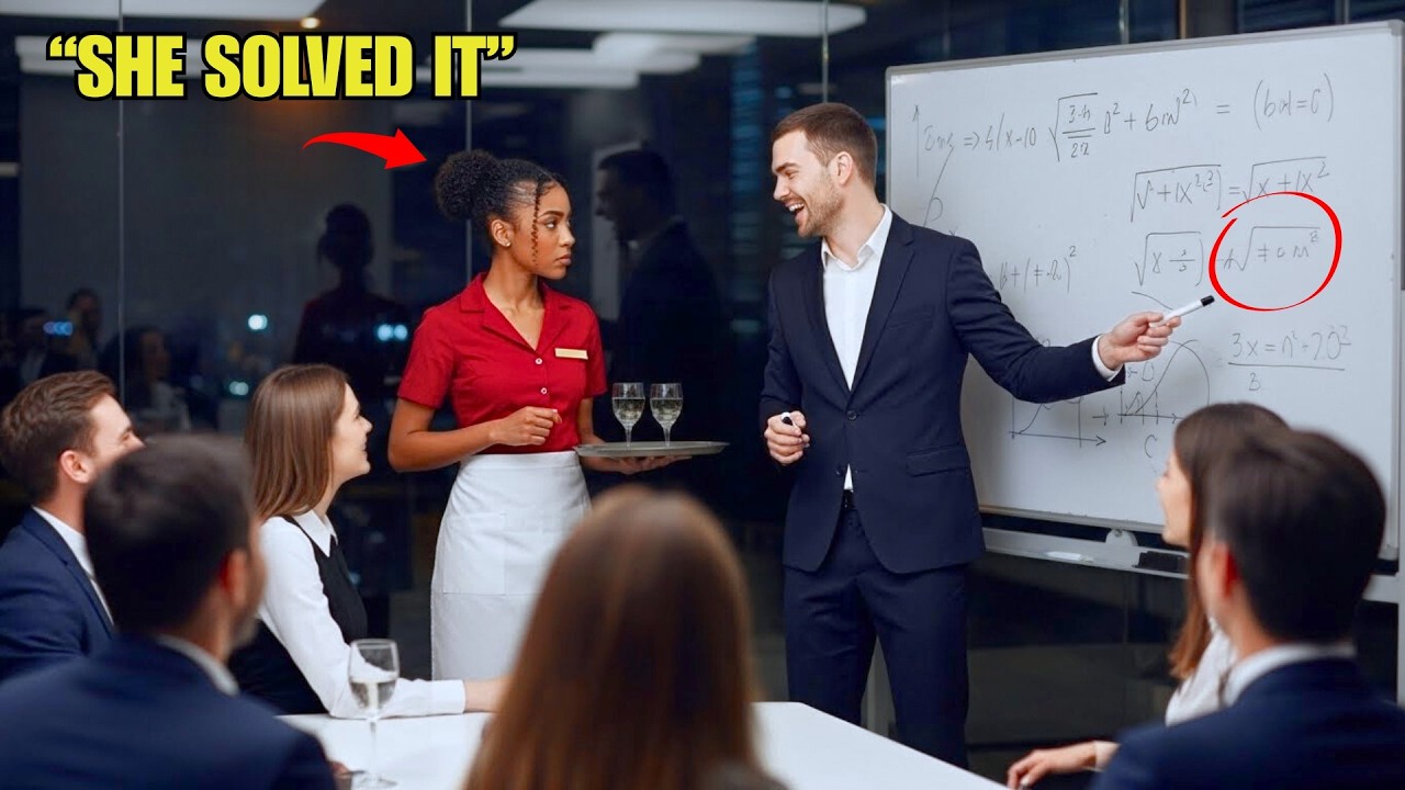 “Solve This and I’ll Marry You,” the Billionaire CEO Smirked — Until the Black Waitress Solved It