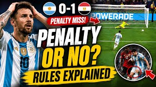MESSI MISSES PENALTY | Argentina v Egypt penalty controversy rules explained | World Cup 2026