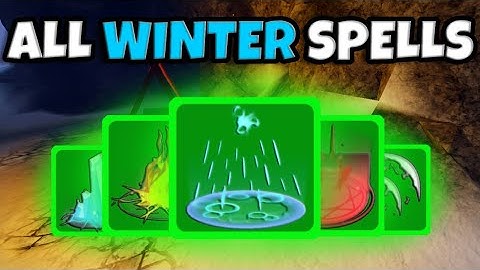 How to use ALL WINTER OUTPOST SPELLS | Roblox Dungeon Quest