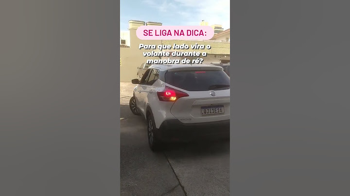 Para que lado viro o volante na manobra de ré?