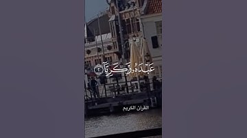 سورة مريم ﴿ ذِكْرُ رَحْمَتِ رَبِّكَ عَبْدَهُ زَكَرِيَّا﴾ #المصحف #القران_الكريم