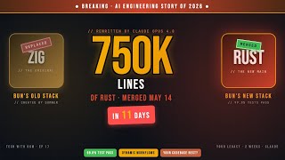 Claude Just Migrated 750K Lines In 11 Days (Bun Got Rewritten Zig → Rust)