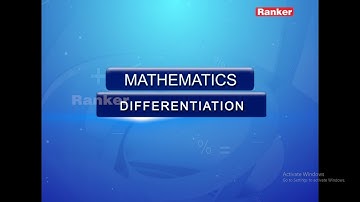 DIFFERENTIATION, Mathematics by K.V.Mallikarjuna Rao sir | DIFFERENTIATION part 3