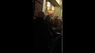 Michael C. Hall Hugging his fans - Hedwig and the Angry Inch 11/19/14