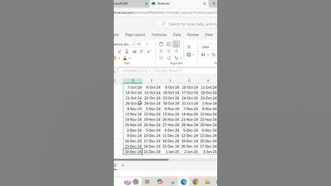 #Calendar #2024 in MS # Excel