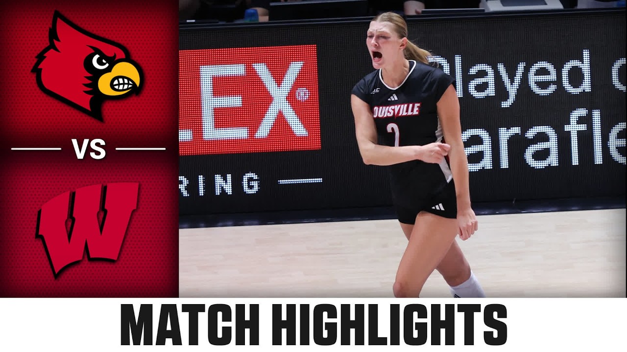 Louisville vs. Wisconsin Match Highlights | 2026 ACC Volleyball