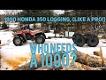 Honda 350 ATV Logging (Small Scale Logging)