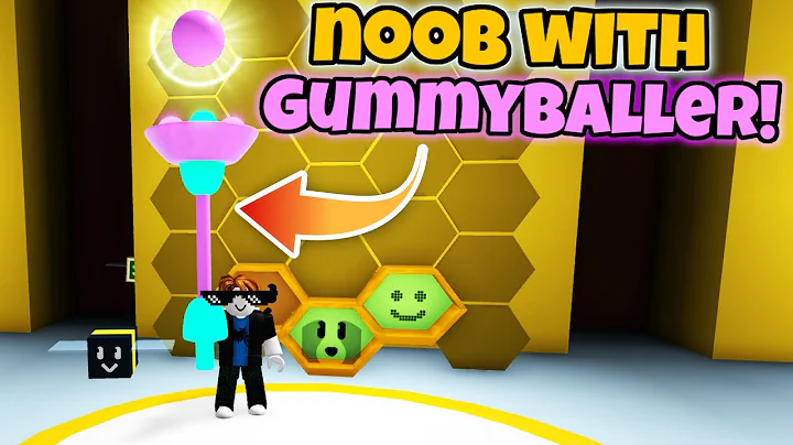 Noob With Gummyballer! Gets 50 Bees in 1 Hour! (Bee Swarm Simulator)