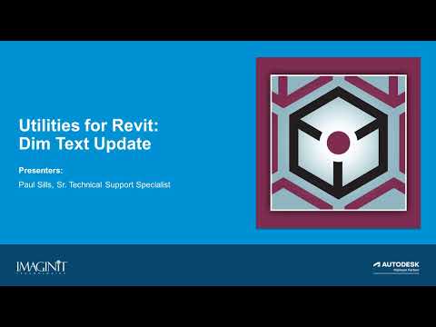 Utilities for Revit: Dim Text Update