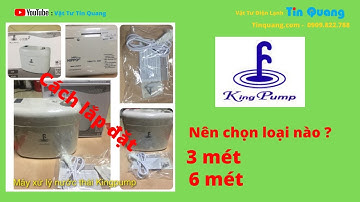 Bơm nước máy lạnh điều hòa kingpump 3m 6m small hippo 2