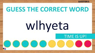 [Scrambled Word Game] Can You Unscramble These Words? 7 Letters
