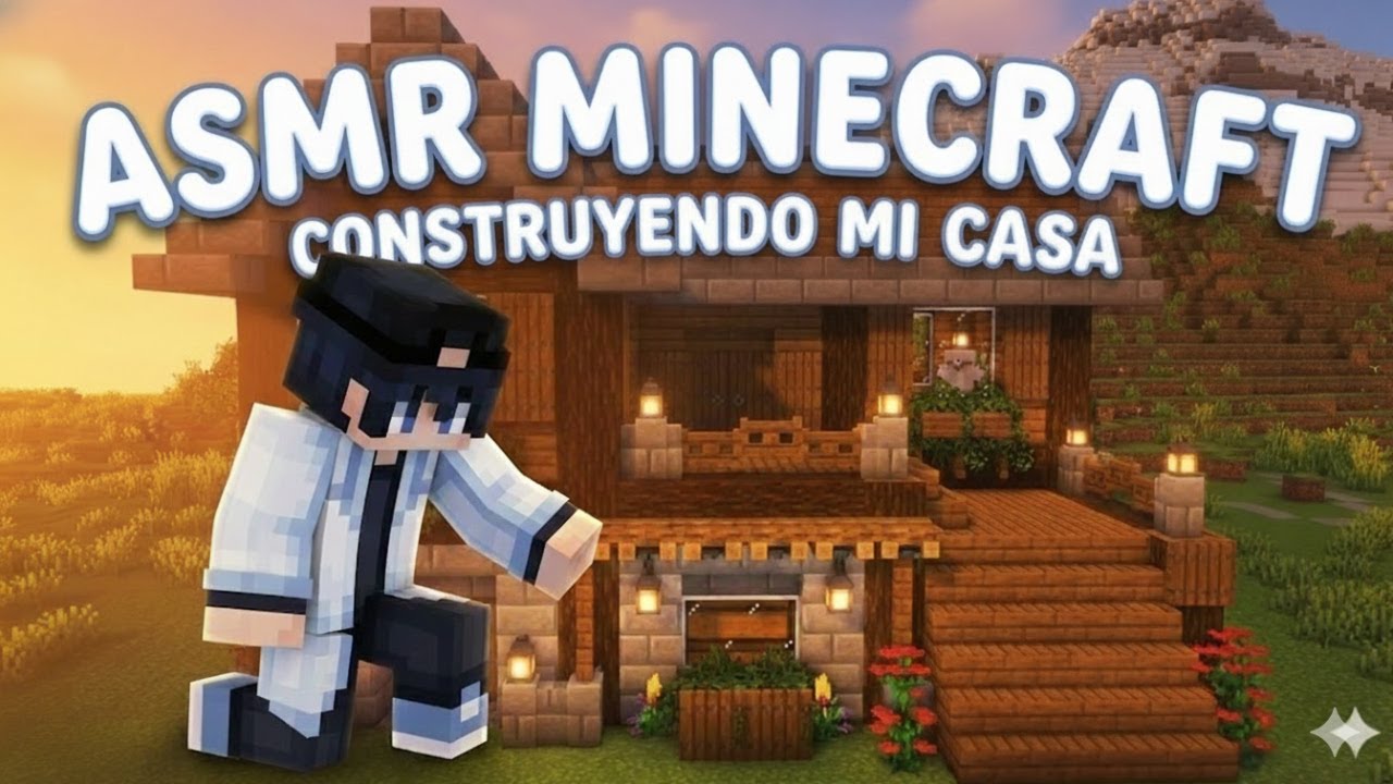 ASMR en MINECRAFT construyendo MI CASA y con KEYBOARD SOUNDS #2