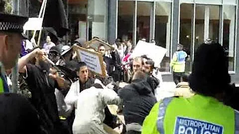 Richard Dart Muslim convert at Barking Army parade