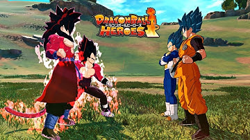 Capsule Corp Goku & Vegeta vs Limit Breaker SSJ4 Xeno Goku & Vegeta | Sparking! ZERO Gameplay