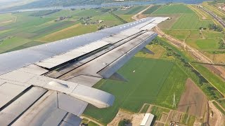 Beautiful Approach Amsterdam Schiphol British Airways Boeing 737-400 Landing [1080p HD]