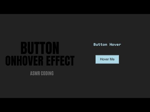 Button Hover Effect | #asmrcoding | html css
