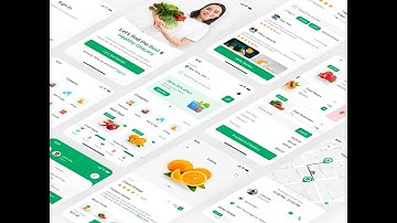 Grocery Delivery App Figma UI Kit | Super Market App | Figma UI Kit | Delivery App | App UI Design