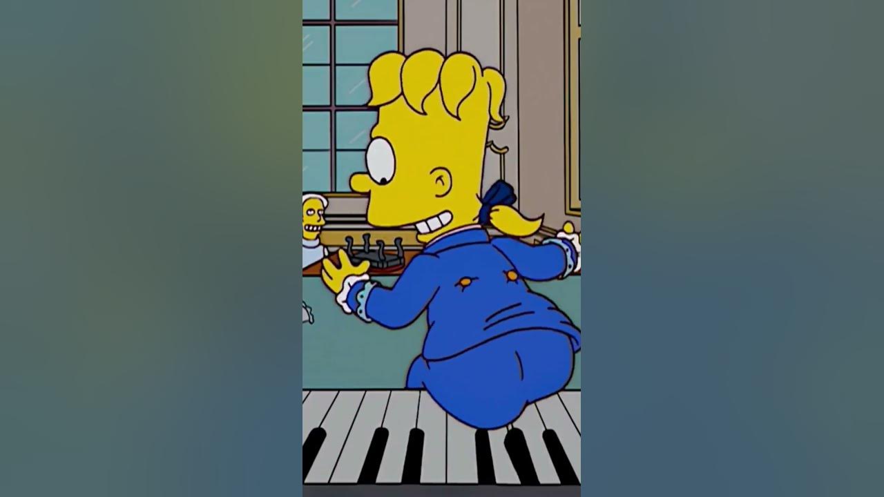Mozart (Bart Simpson) playing the piano live | The Simpsons Short