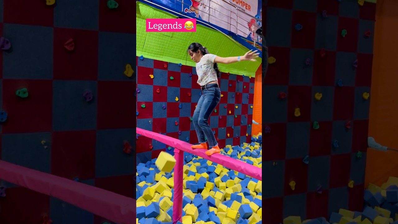 Kids👦🏻 vs Legends😎 at Trampoline Park 😂 #priyalkukreja #shorts #ytshorts