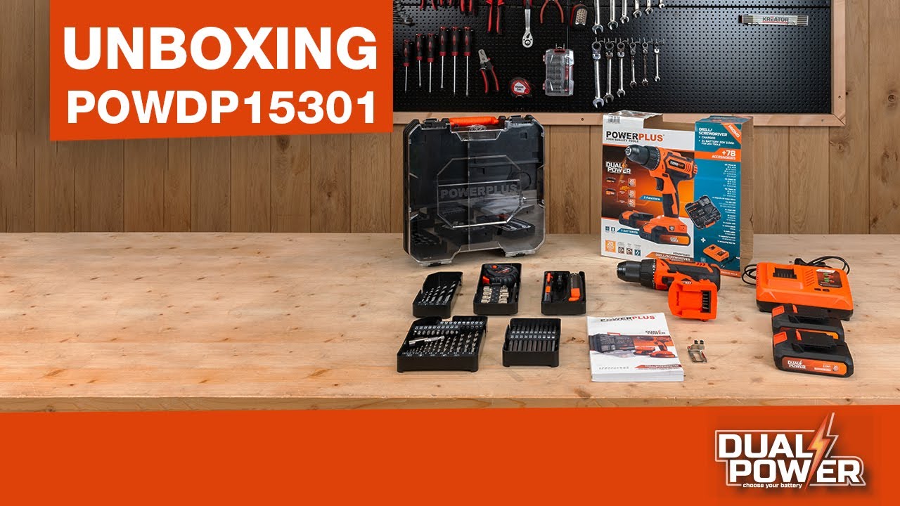 Dual Power - POWDP15301 schroefboormachine Unboxing